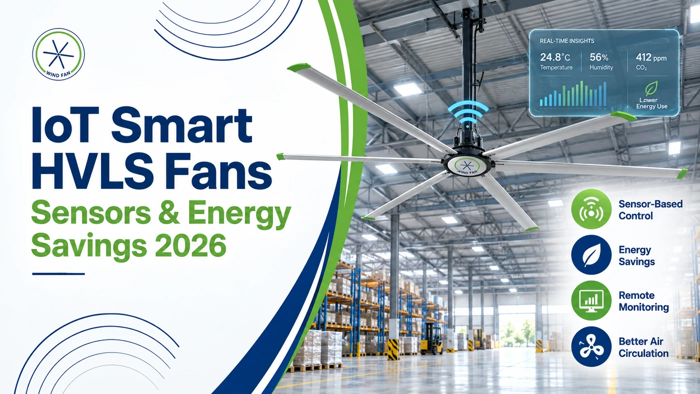 IoT Smart HVLS Fans: Sensors & Energy Savings 2026